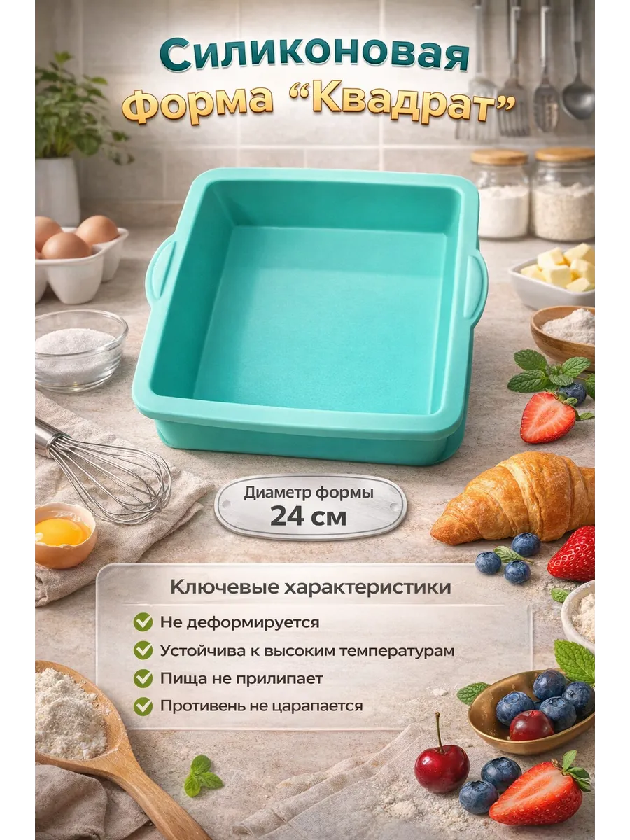 Силиконовая форма "Квадрат"