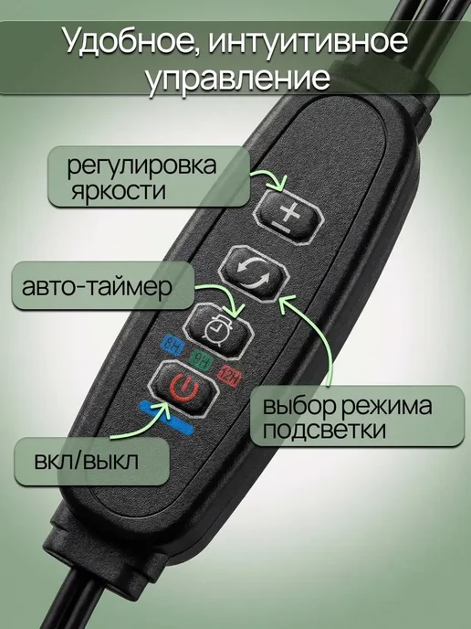 Фитолампа для растений полного спектра, полного спектра, фото 4