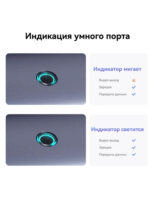 Baseus USB разветвитель UltraJoy Хаб 5 в 1, серый, серый, фото 6