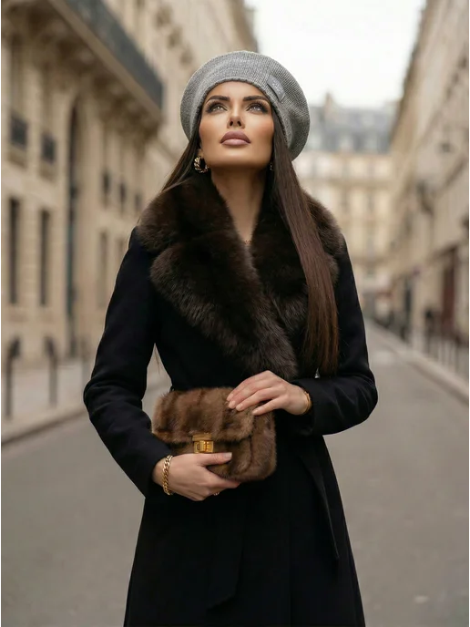 Dika Knit Берет осенний, серый, фото 5