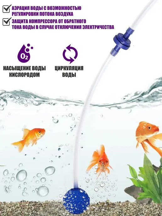 KnowMary Аквариумный набор для чистки воды, синий, фото 3