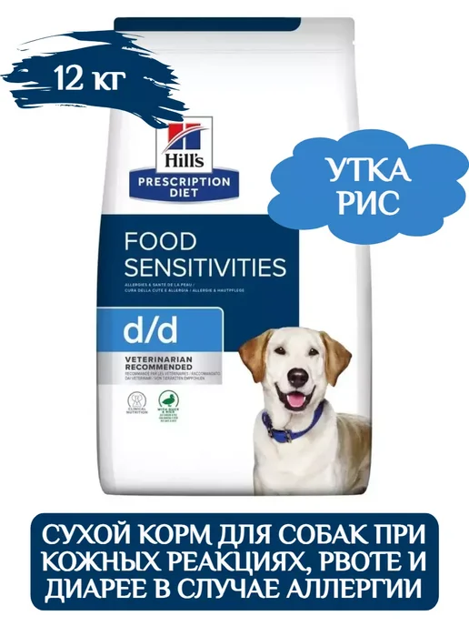 Сухой корм HILL'S При Аллергии для собак, 12 кг