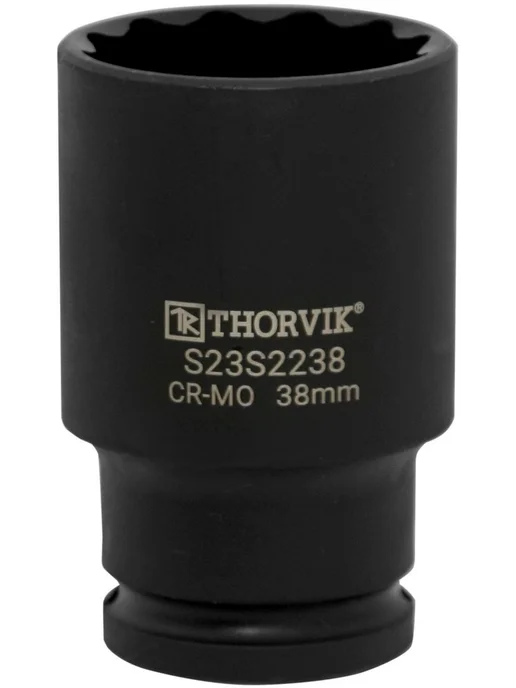 THORVIK Головка ударная глубокая 12-гр. 1 2" 32мм S23S2232, черный