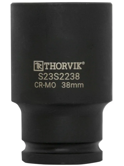 THORVIK Головка ударная глубокая 12-гр. 1 2" 32мм S23S2232, черный, фото 3