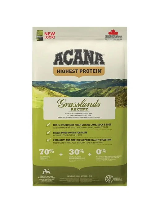 Сухой корм Acana Grassland для собак, беззерновой, 11,4 кг, фото 2