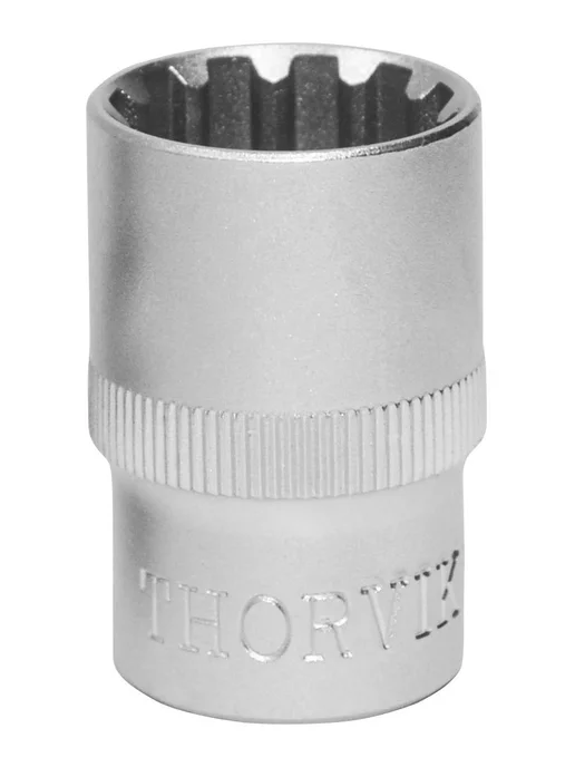 THORVIK Головка торцевая MultiProf 1 4" 12 мм, MP01412, серый, фото 2