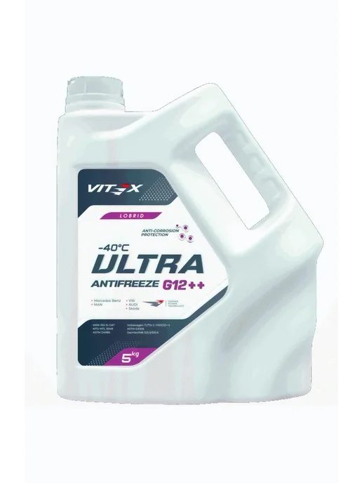 VITEX Антифриз G12++ Ultra G -40 5кг, 5 кг, фото 2