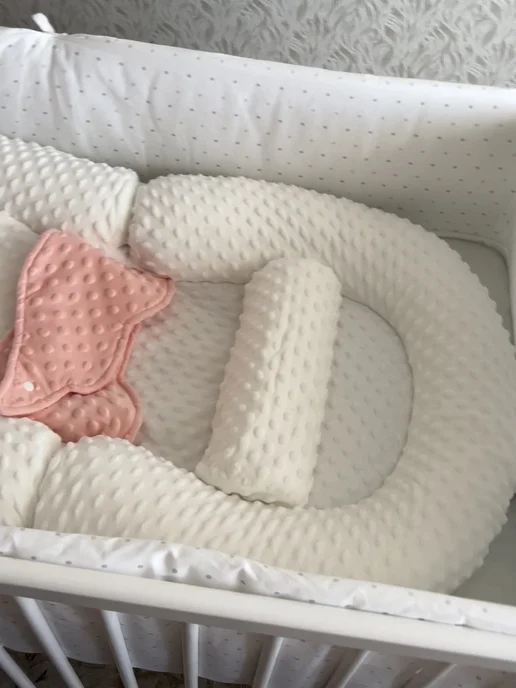 COCO DOUDOU Гнездышко для новорожденных кокон-позиционер, белый, фото 2