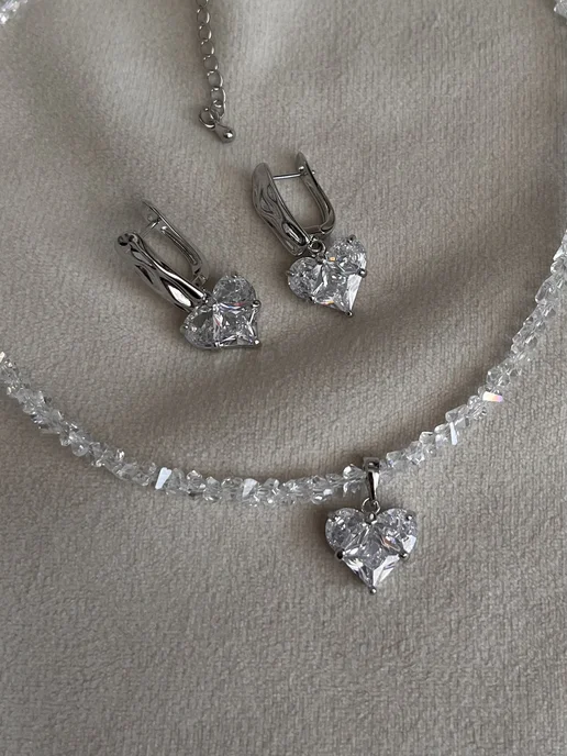 SanJewelry Сет украшений, белый, фото 2