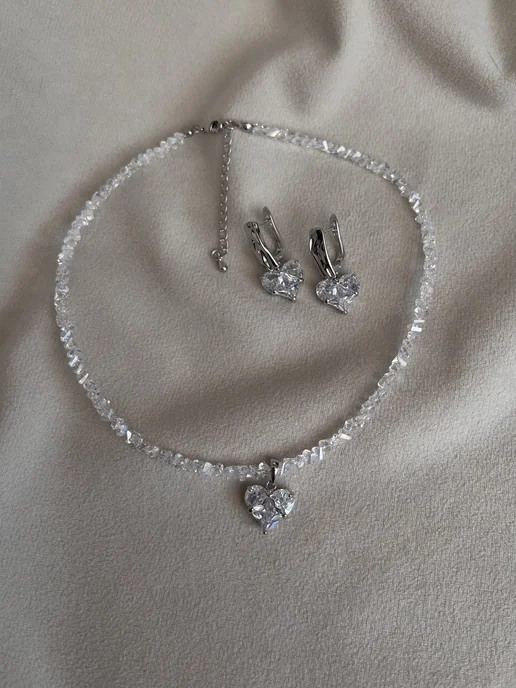 SanJewelry Сет украшений, белый, фото 3
