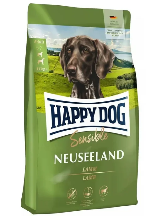 Сухой корм Happy Dog Sensible Neuseeland для собак, 12,5 кг, фото 2