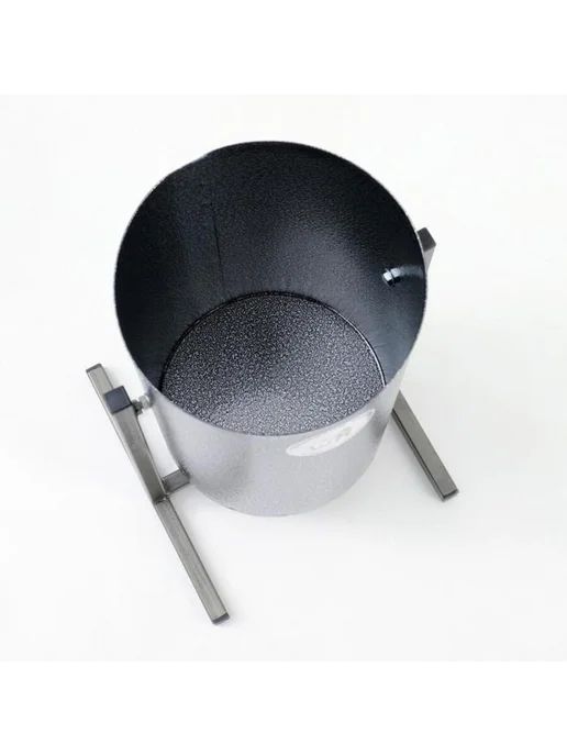 MAXRESALE_1 Урна уличная серебристая круглая 18 л 54х31 см, 54x31 см, 18 л, фото 3