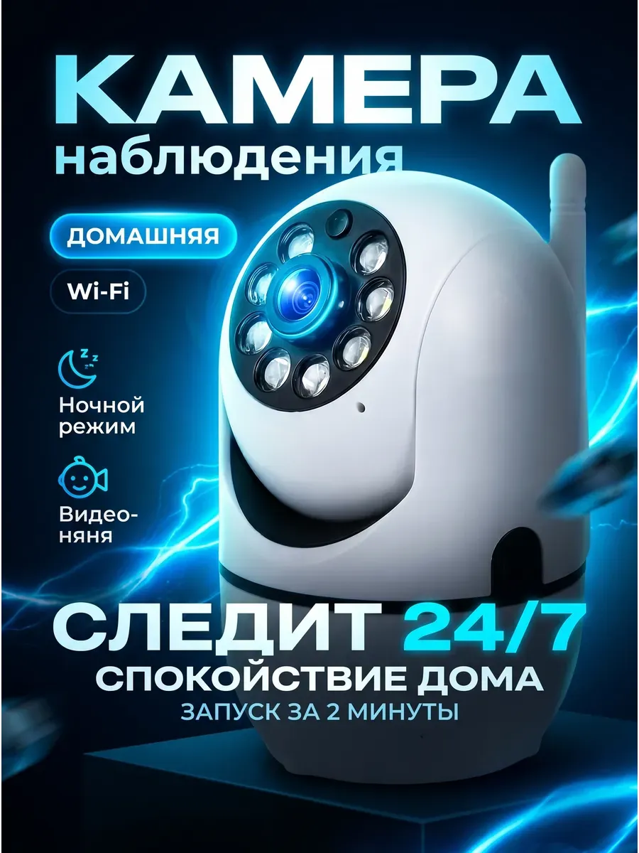 Камера видеонаблюдения для дома wi-fi видеоняня с телефона