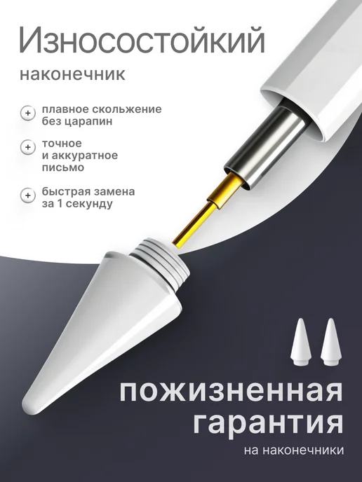 FOUND Стилус iPad Apple Pencil c магнитным держателем, вариант, фото 5
