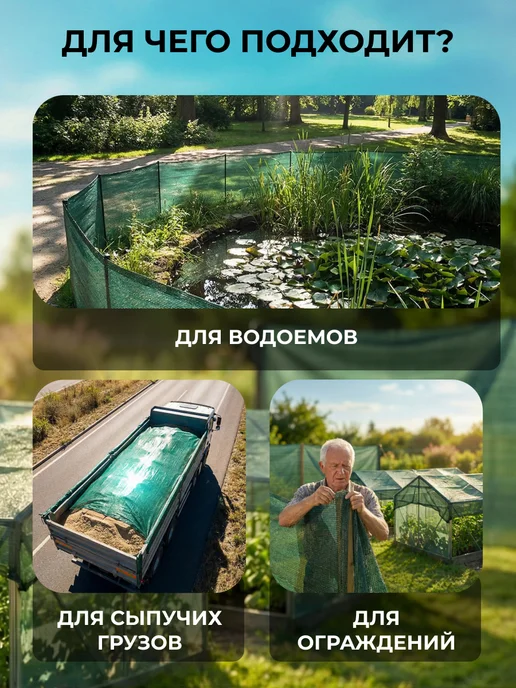 Садовита Сетка затеняющая 35% для теплицы и забора 2х5 м, 2x10 м, фото 3
