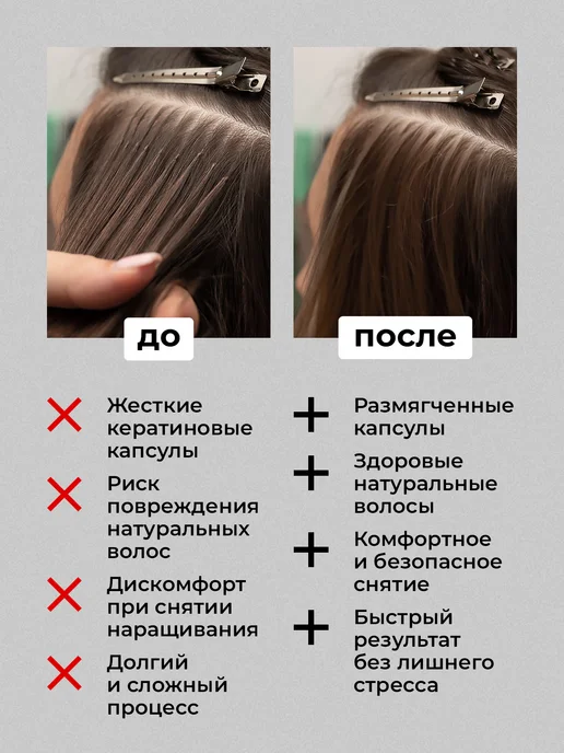 MyMania Средство ремувер для снятия нарощенных волос на капсулах, вариант, фото 3