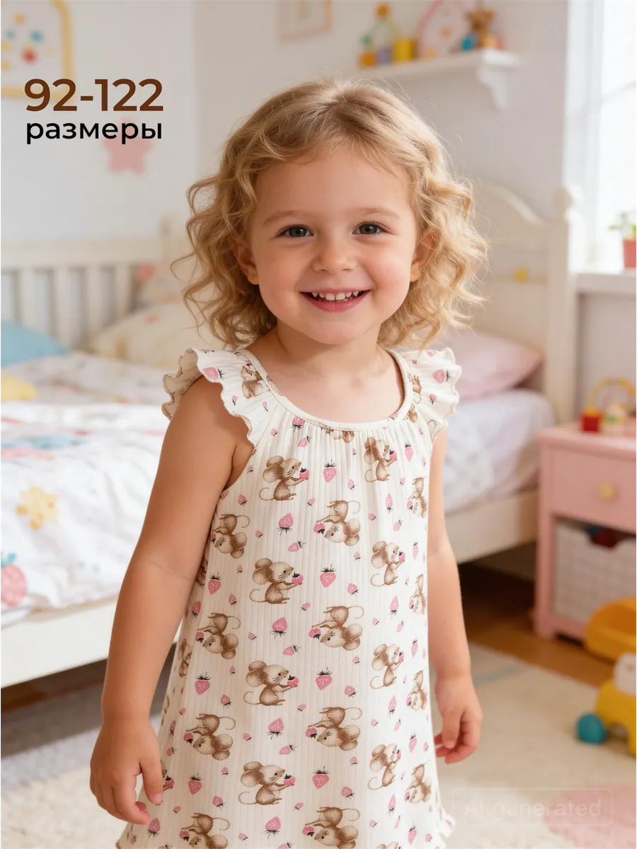 Ночная сорочка детская лапша