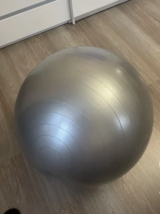 StrongBOOM Фитбол для грудничков мяч гимнастический для фитнеса 65 см, серый