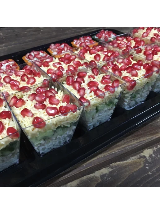 Platter Чашки фуршетные Ромб 95 мл, набор 25 шт, 95 мл, 50 шт, фото 4