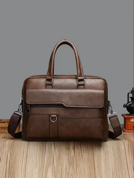 ALMION Портфель для ноутбука, коричневый, фото 4