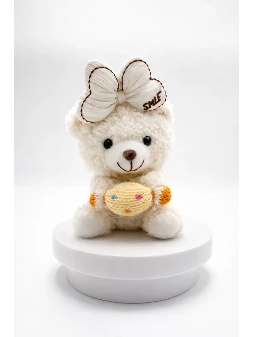 Пушанатха Аксессуар для автомобиля плюшевый мишка, бежевый, фото 2