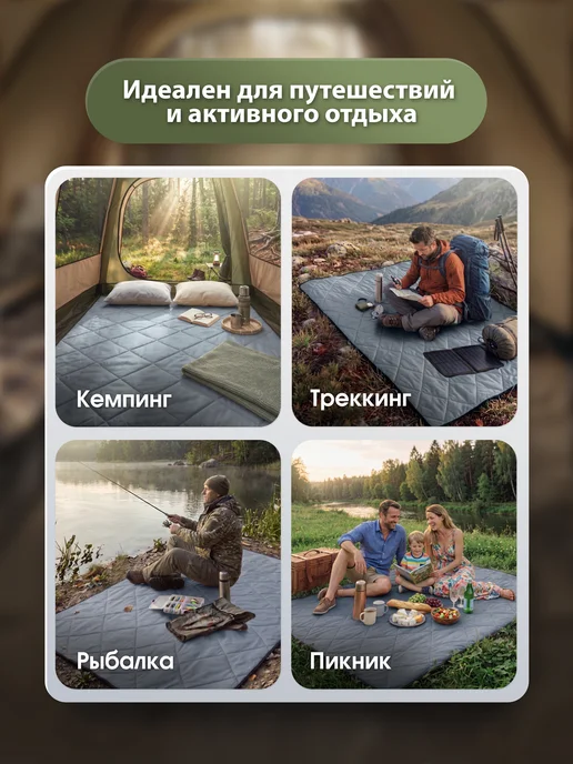 SPORTprime Туристический коврик, серый, фото 5