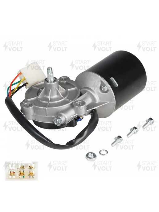STARTVOLT Моторедуктор стеклооч. для а м Лада 2108-99 2113-15 вал, в упаковке 1,4 кг, фото 2