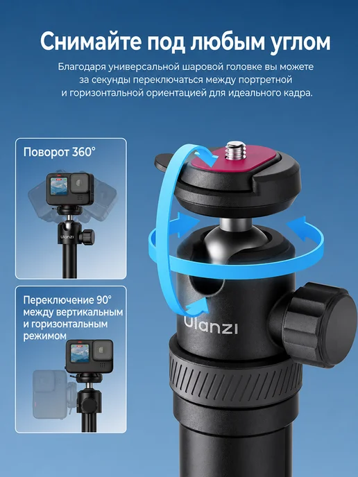 Ulanzi Штатив-монопод TT24 Cka Selfie Stick, вариант, фото 2