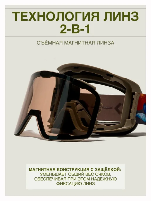 LOXLEY Маска сноубордическая - горнолыжная LIGHT, желтый, фото 2