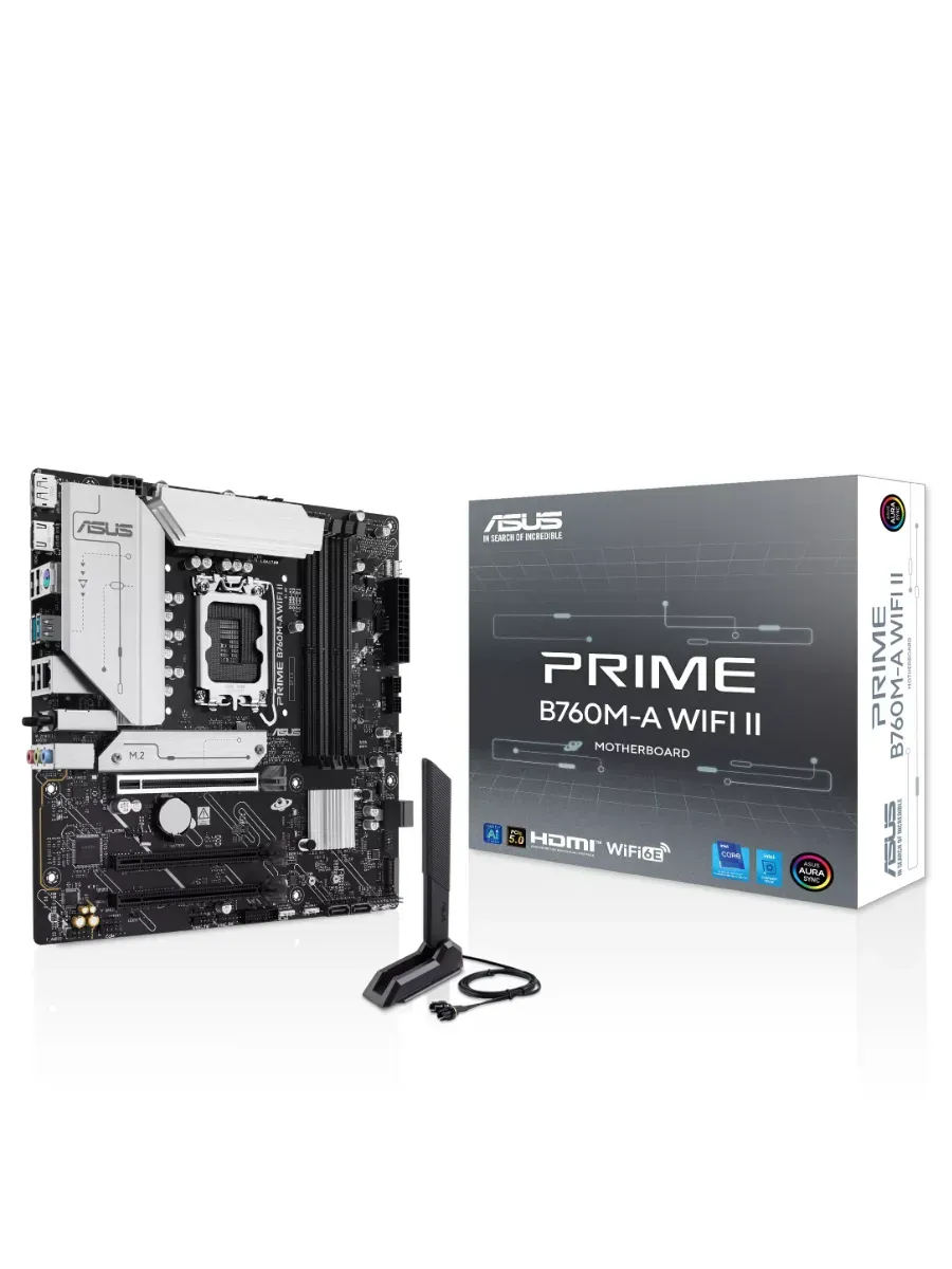 Asus Материнская плата PRIME B760M-A WIFI II, LGA1700