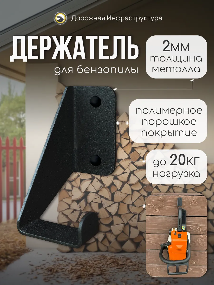 Держатель для бензопилы настенный