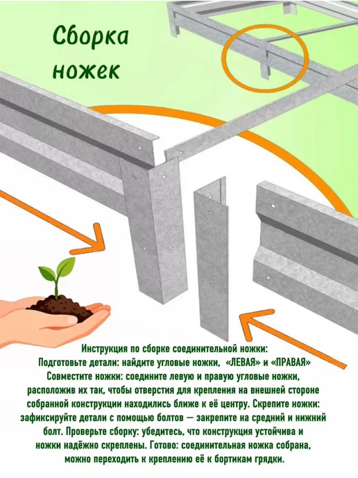 Грядка оцинкованная 0,90х4х0,20 м, 4x0.20 м, 0,2 м, фото 3