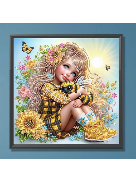Набор 5D Partial для алмазной мозаики милый 30x30см, 30x30 см