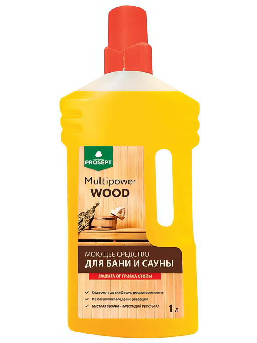 Средство д/бани и сауны PROSEPT Multipower Wood 1л