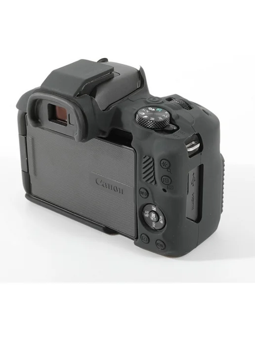 Чехол силиконовый для Canon EOS M50 черный, черный, фото 3