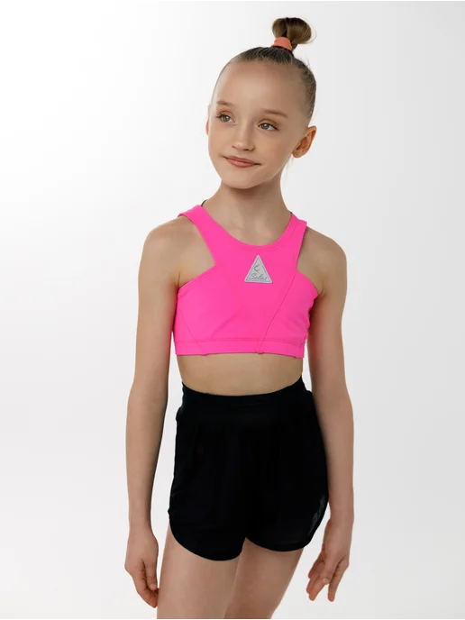 Selas Sport Топ V розовый неон, розовый, фото 2