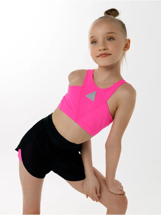 Selas Sport Топ V розовый неон, розовый, фото 5