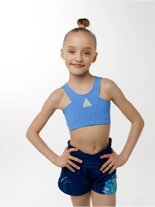 Selas Sport Топ V розовый неон, голубой, фото 2