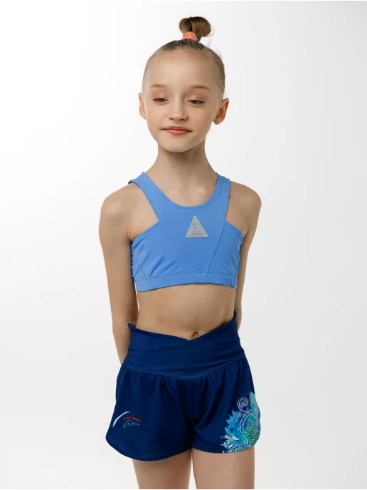 Selas Sport Топ V розовый неон, голубой, фото 3