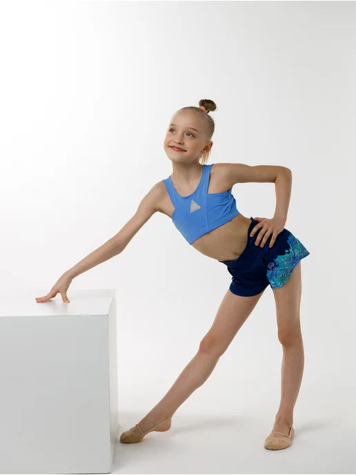 Selas Sport Топ V розовый неон, голубой, фото 5