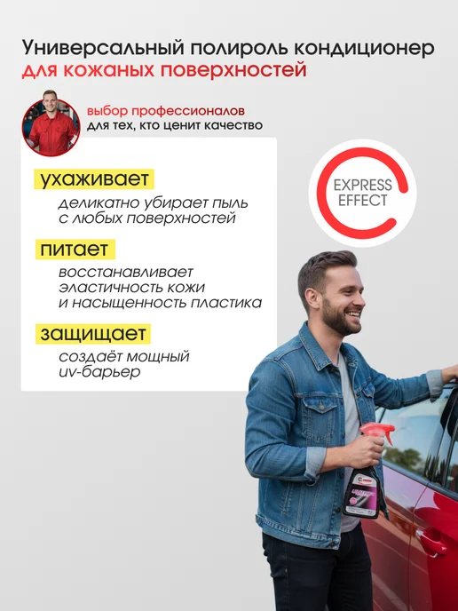 GETSUN Спрей кондиционер для кожи и пластика автомобиля, Спрей, фото 2