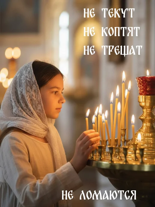 Спасские Свечи Свечи церковные освященные восковые № 40, 50 шт, 50 шт, фото 8
