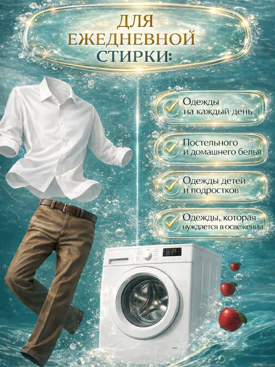 Гель для стиркиMARY 5л яблоко фото 5