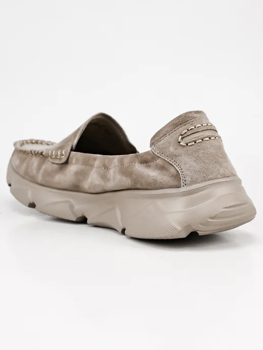 NN_ShoeS Мокасины женские весенние-летние натуральная замша, коричневый, фото 7