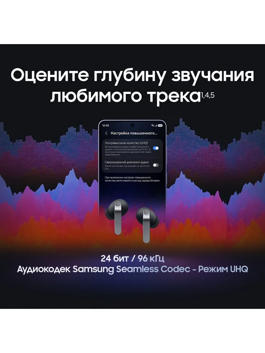 Samsung Беспроводные наушники Galaxy Buds 4 Pro, черный, фото 7