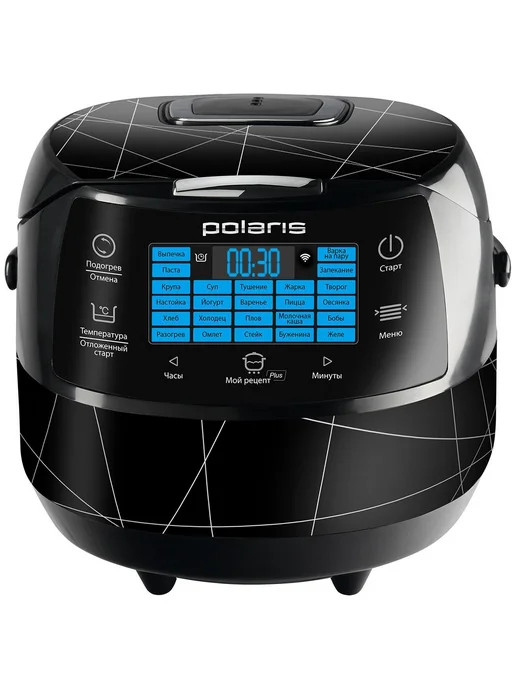 Мультиварка Polaris PMC 5017 Wi FI IQ Home, черный, черный