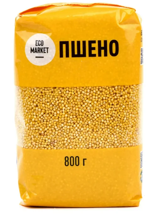 EcoMarket 8кг Пшено 10 упаковок по 800гр, 8 кг, 800 г