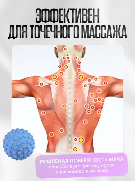 SaloMia мяч для мфр массажа 3 шт, 3 шт, фото 4