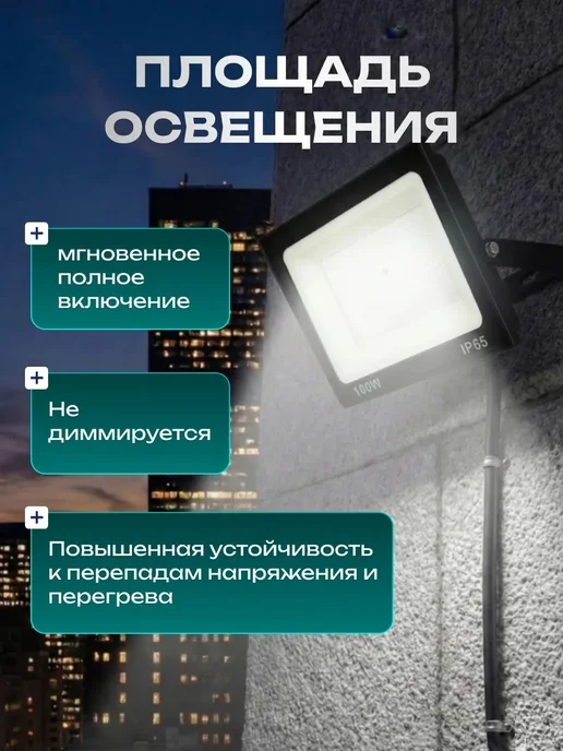 VENERA Светильник уличный переносной фонарь 200Вт прожектор 220 1шт, 100 Вт, 2 шт, фото 4