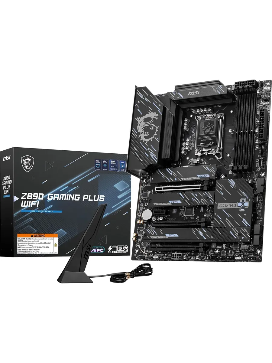 MSI Материнская плата Z890 GAMING PLUS Wi-Fi, LGA1851